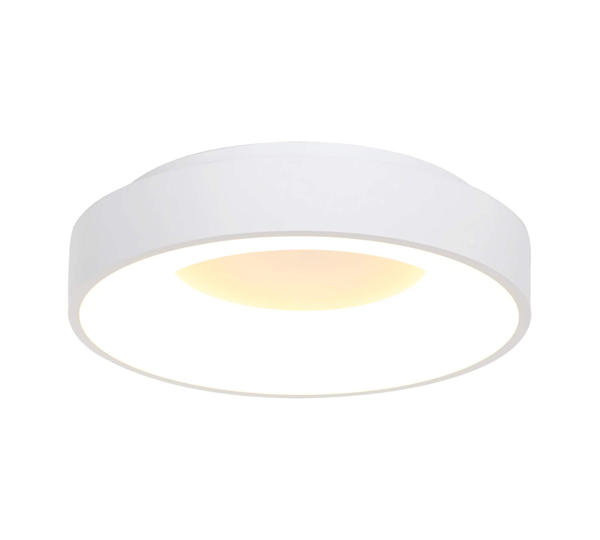 LED Deckenleuchte Metall Acrylglas Weiß