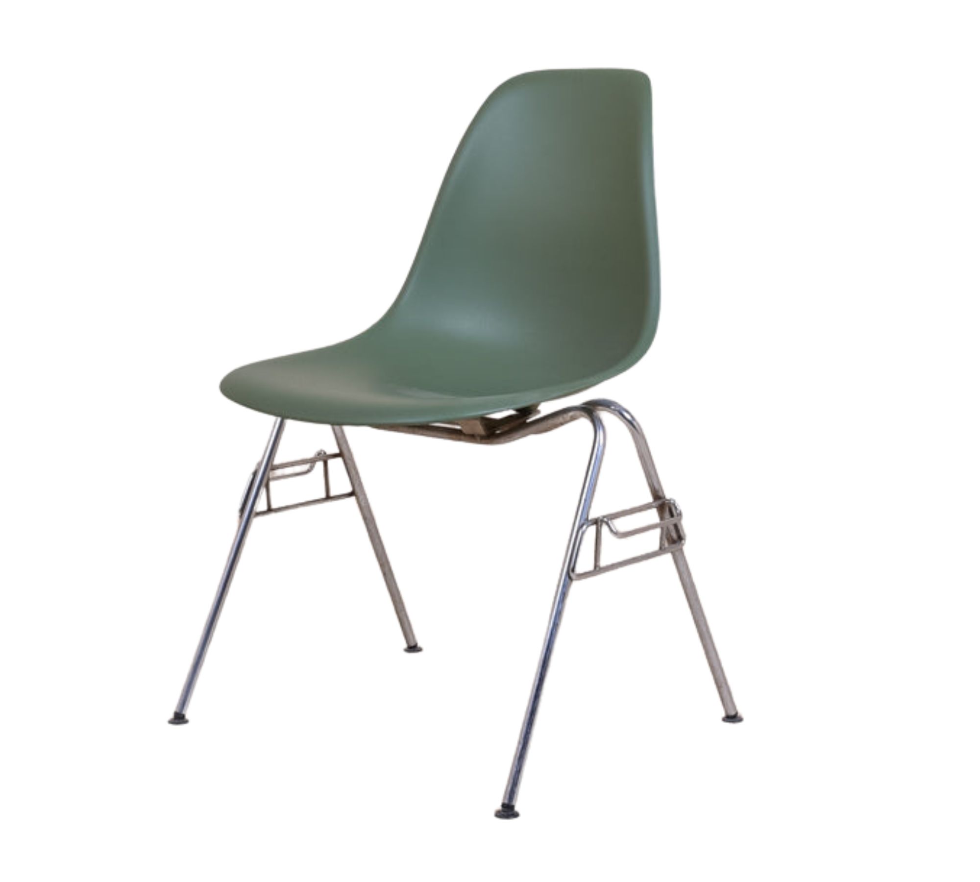 Eames DSS Plastic Side Chair Forest