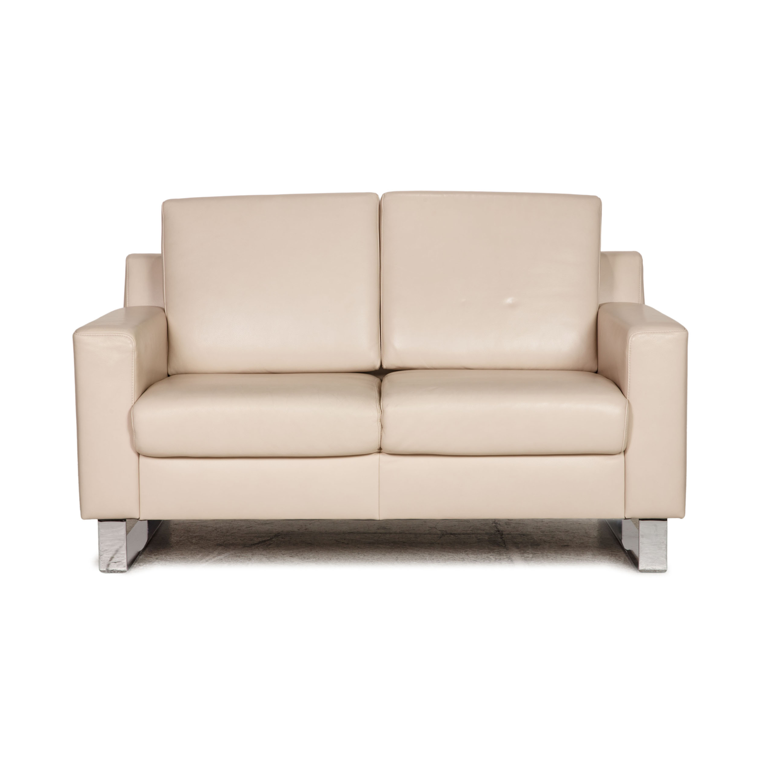 Flex Plus Sofa 2-Sitzer Leder Creme