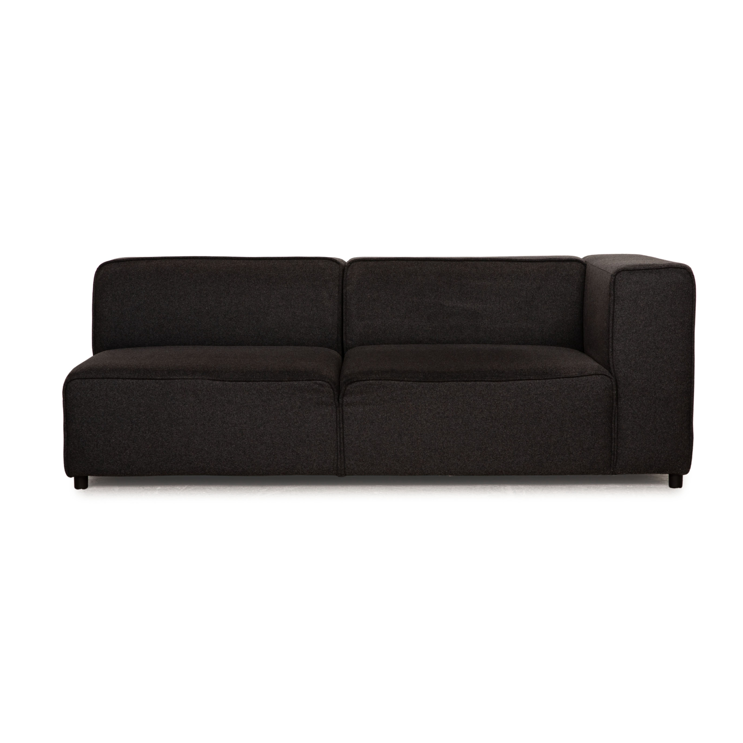 Carmo Couch 2-Sitzer Stoff Grau