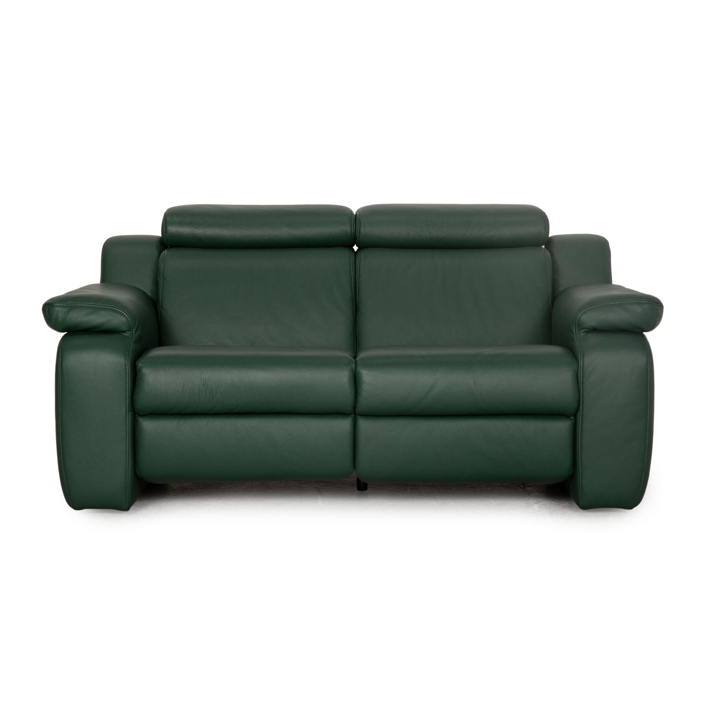 Hamm Leder 2-Sitzer Grün elektrische Relaxfunktion