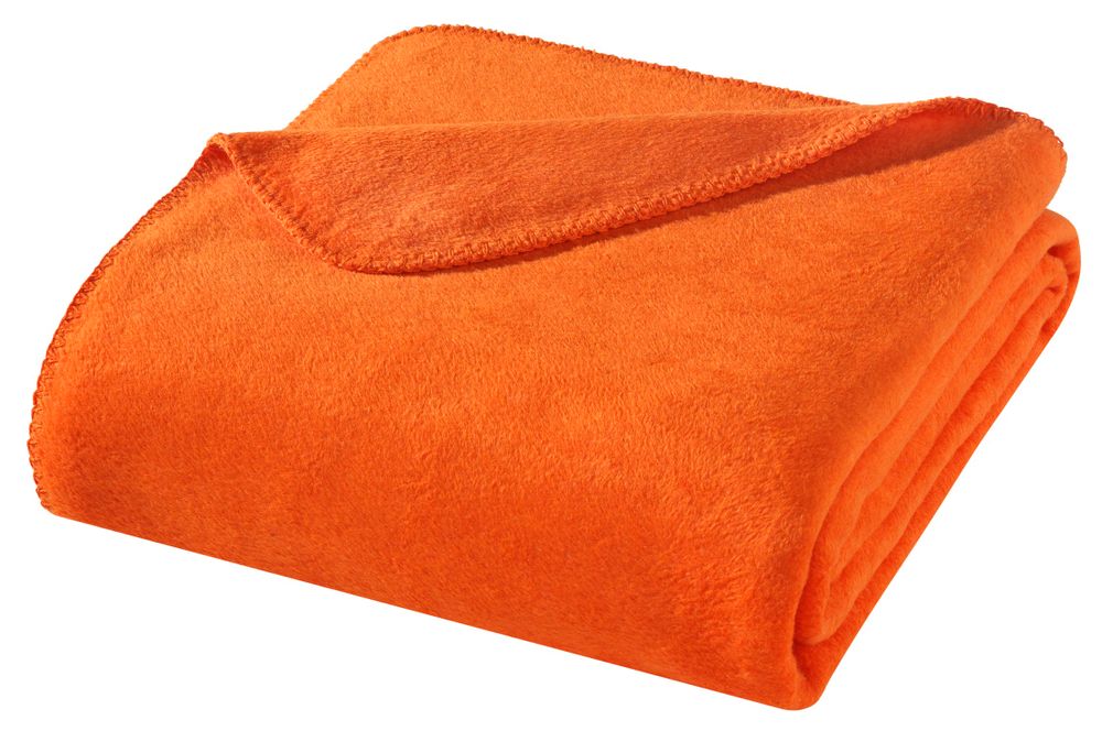 Wohndecke aus Baumwollmischgewebe Orange