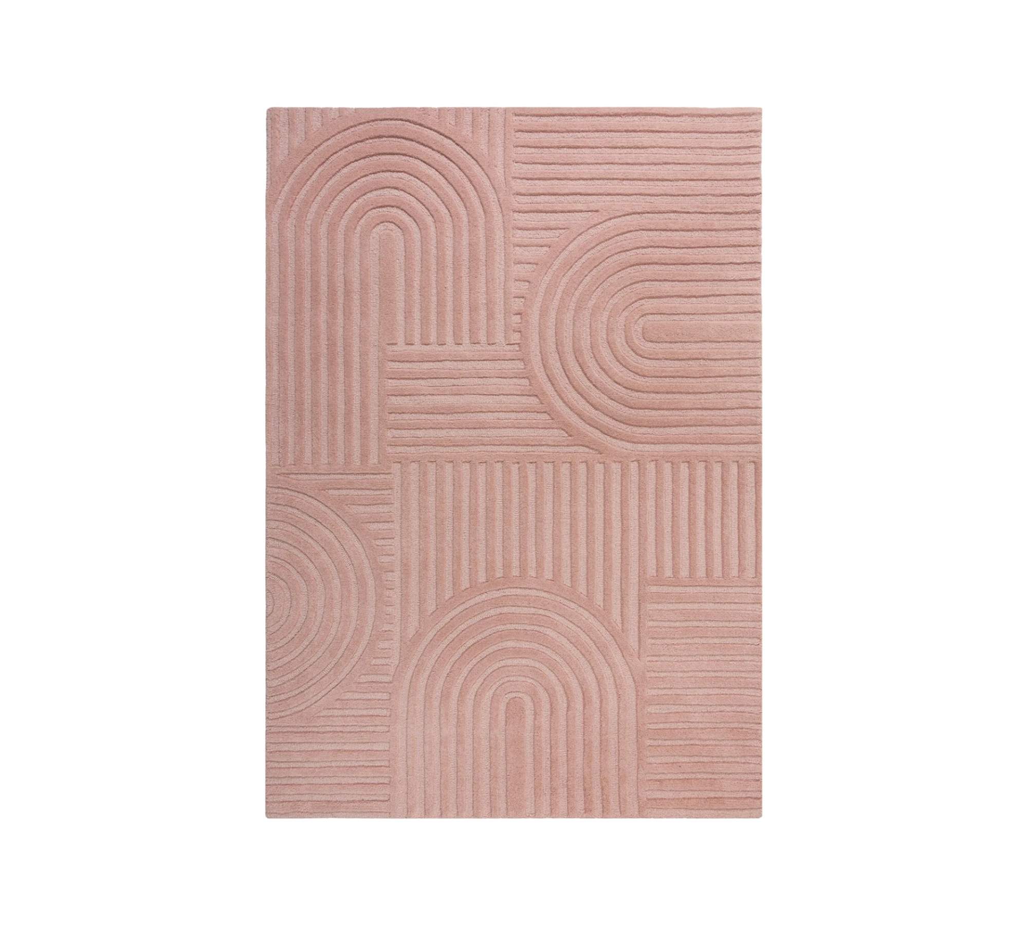 Wollteppich Pink 120x170cm