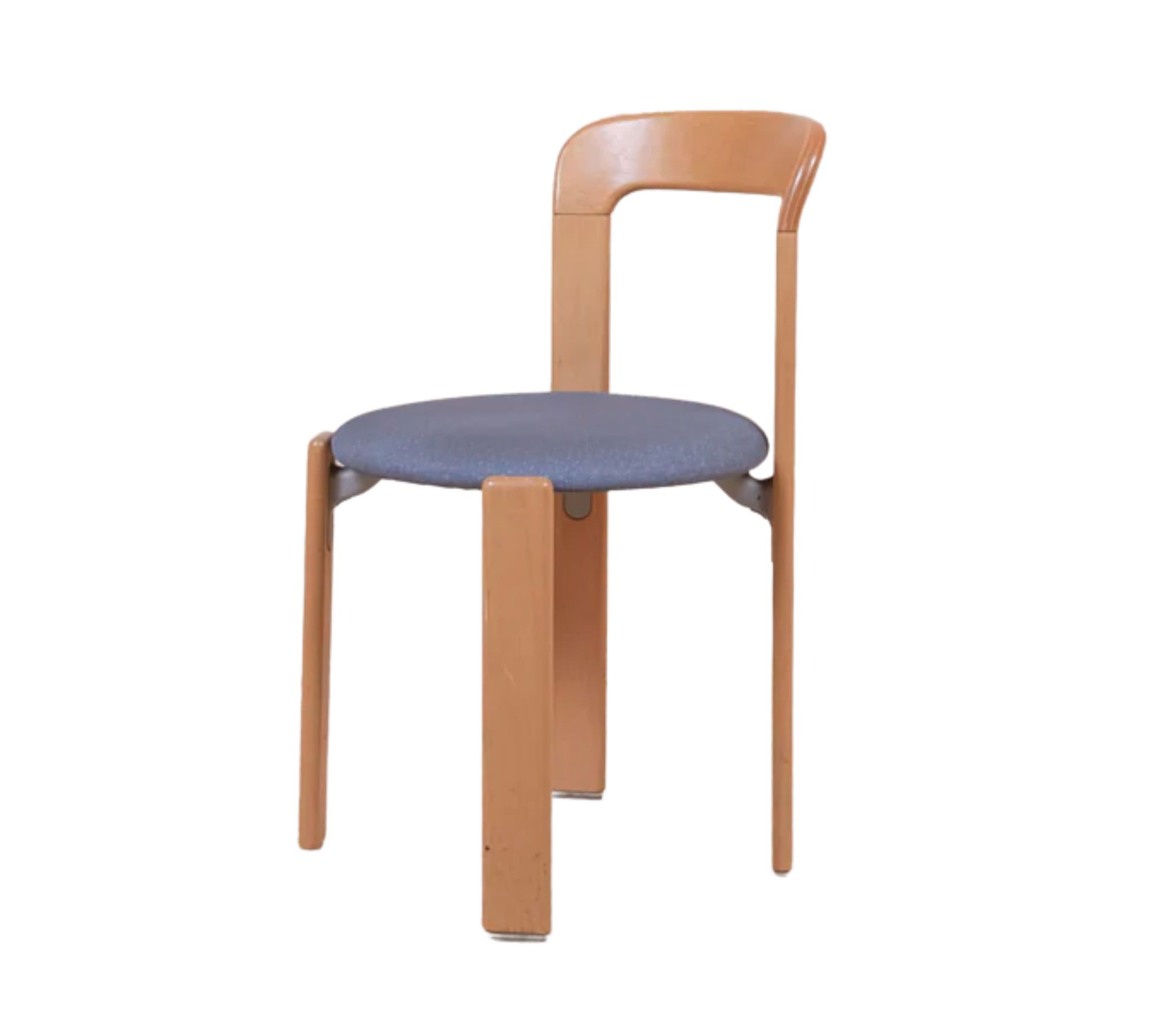 HAY Stuhl von Bruno Rey Stoff Holz Braun