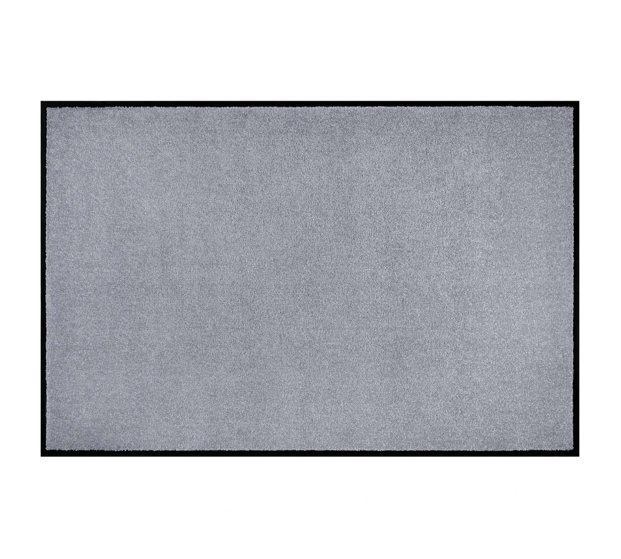 Fußmatte Kunstfaser Silbergrau 90 x 150 cm