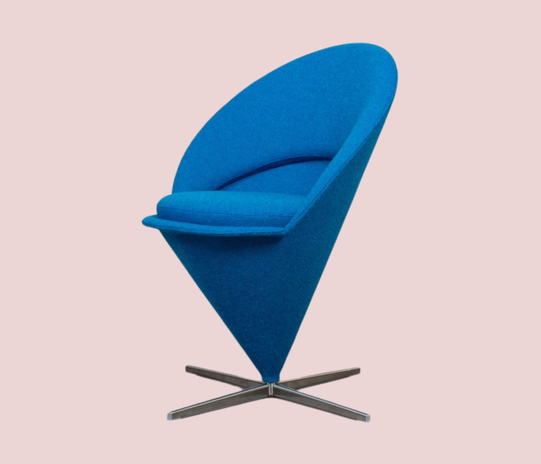 Cone Stuhl von Verner Panton Blau