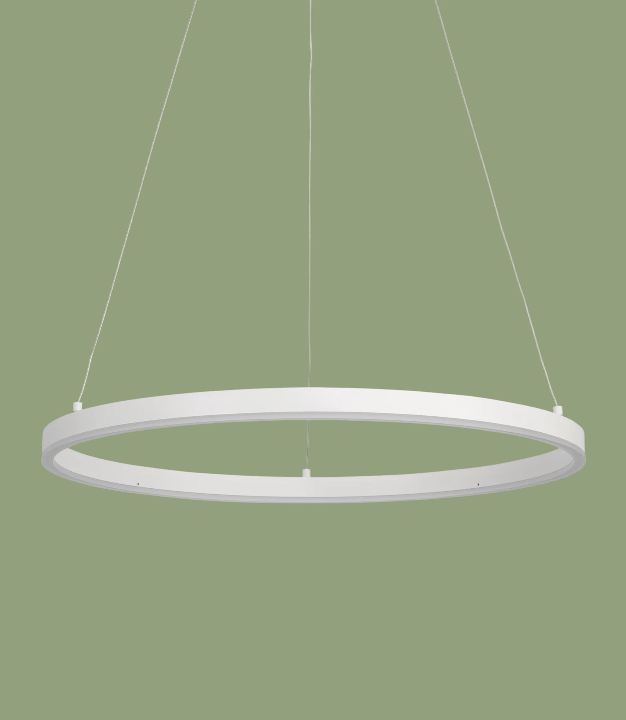 LED Pendelleuchte Single Circle Weiß