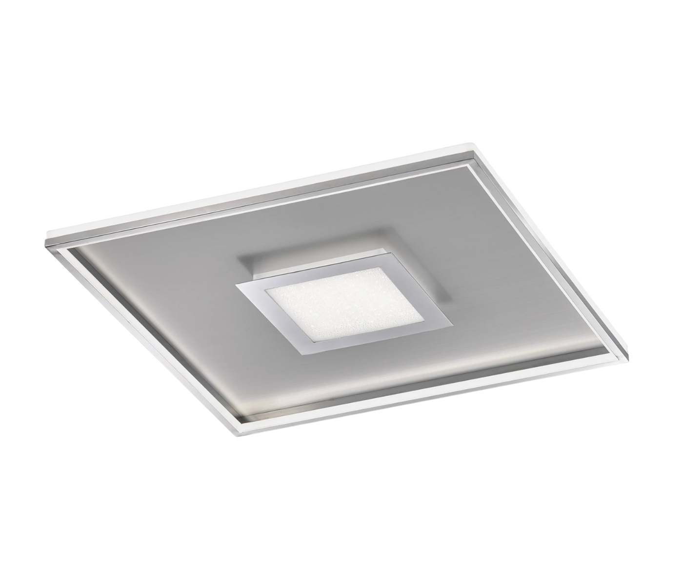 LED Deckenleuchte 1-flammig Milchglas Metall