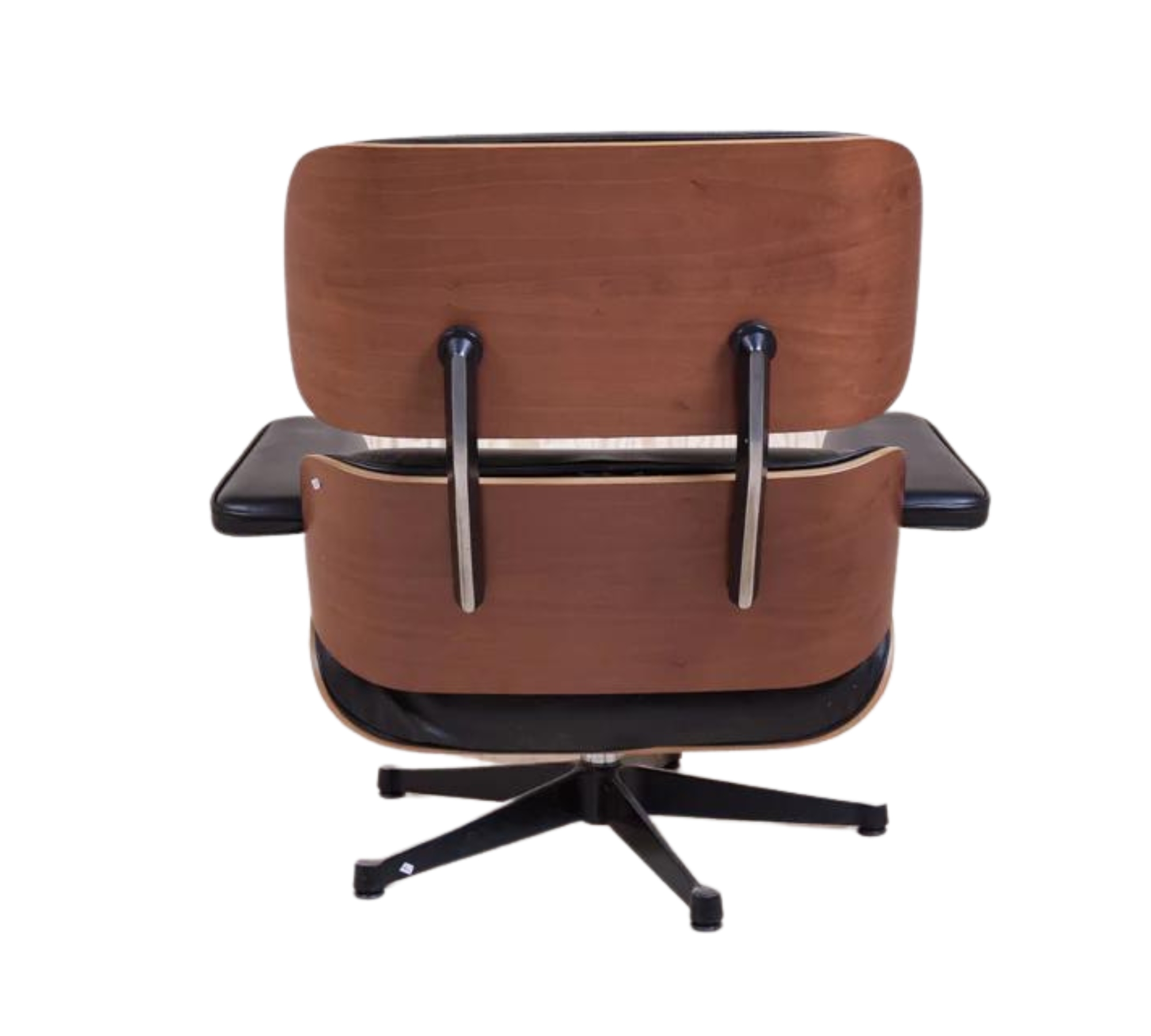 Eames Lounge Chair mit Ottoman Schwarz