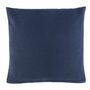 2x Kissen und Decken Set aus Waffelpiqué 100% Baumwolle Blau 2
