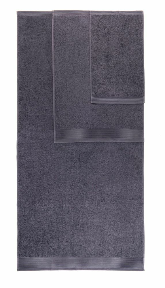 8-tlg. Handtuch-Set aus Baumwolle Grau Öko-Tex Standard 100 2