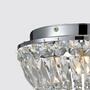 LED-Deckenlampe aus Kristallglas und Edelstahl 1